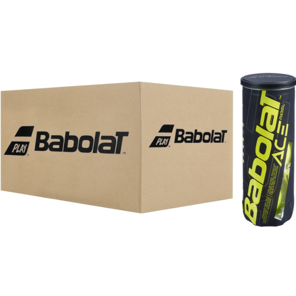 Carton de 24 tubes de 3 balles Babolat Ace