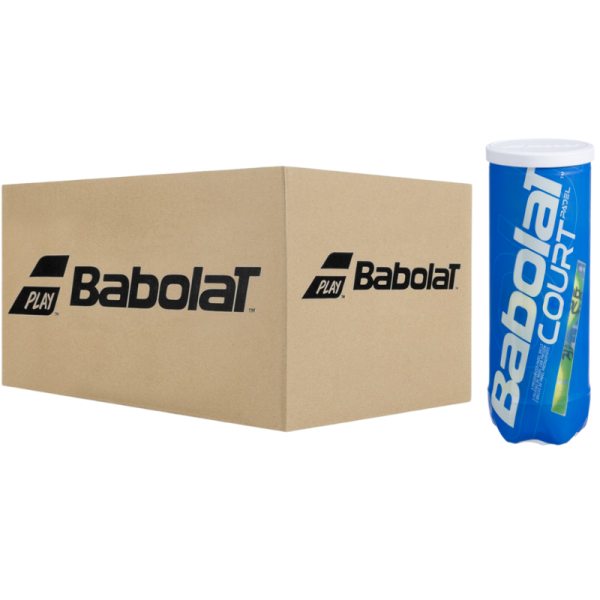 Carton de 24 tubes de 3 balles Babolat Court