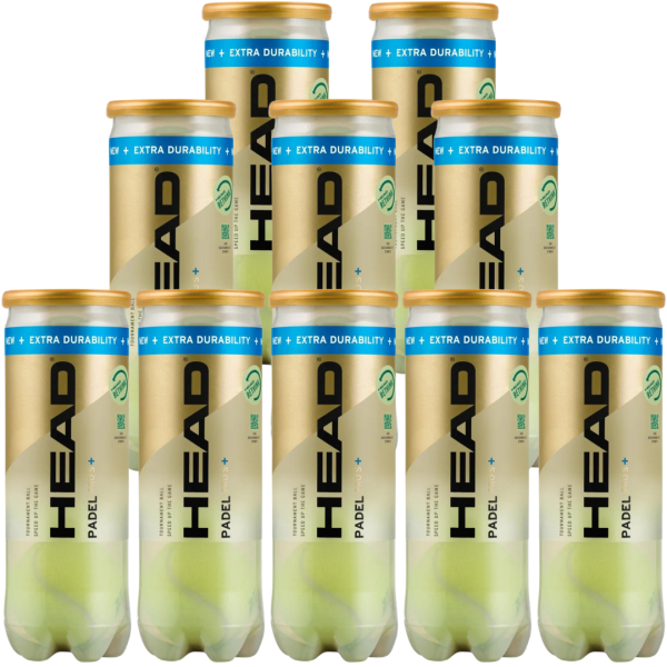 Pack de 10 tubes de balles Head Pro S+