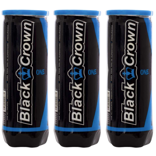 Tripack de 3 balles Black Crown One