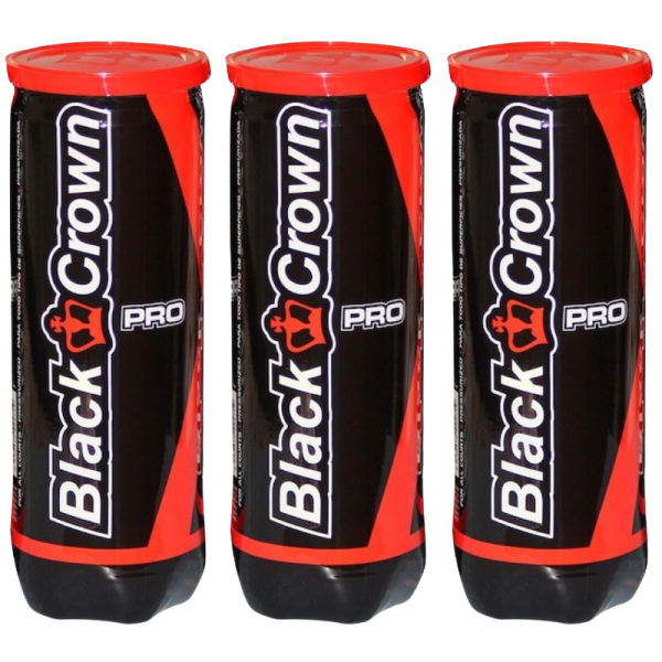 Tripack de 3 balles Black Crown Pro