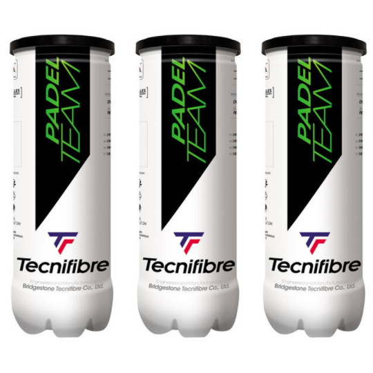 Tripack de 3 balles Tecnifibre Padel Team