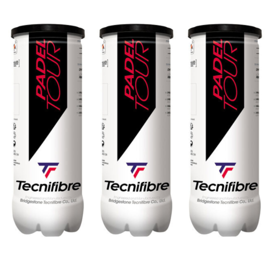 Tripack de 3 balles Tecnifibre Padel Tour